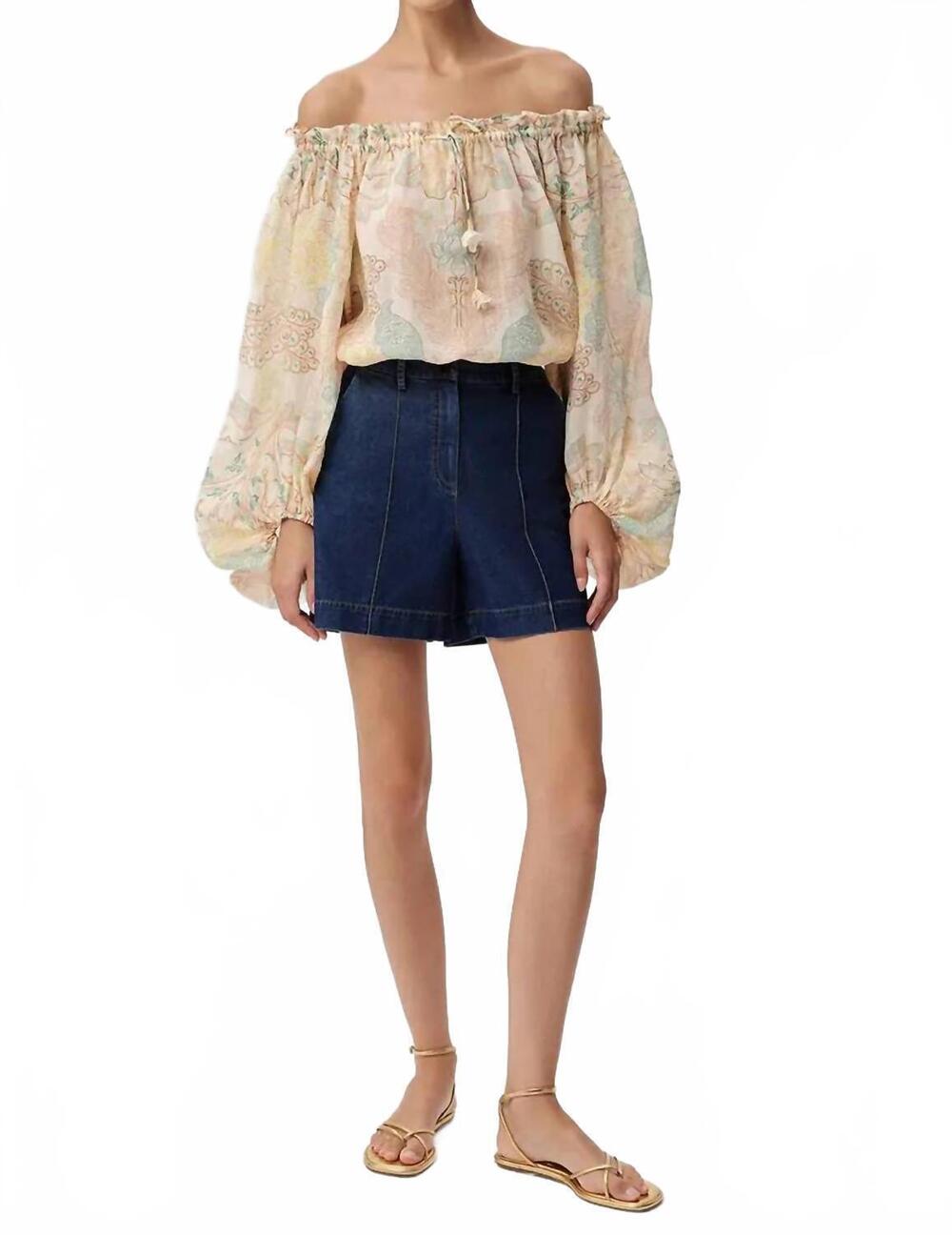 NEW EXQUISE jeremiah shorts in indigo